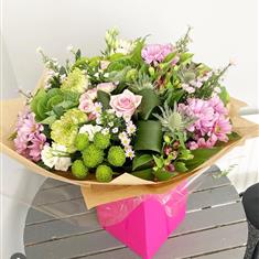 Pastel garden handtied