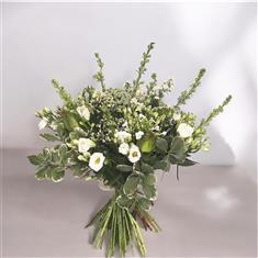 Wild white garden handtied bouquets